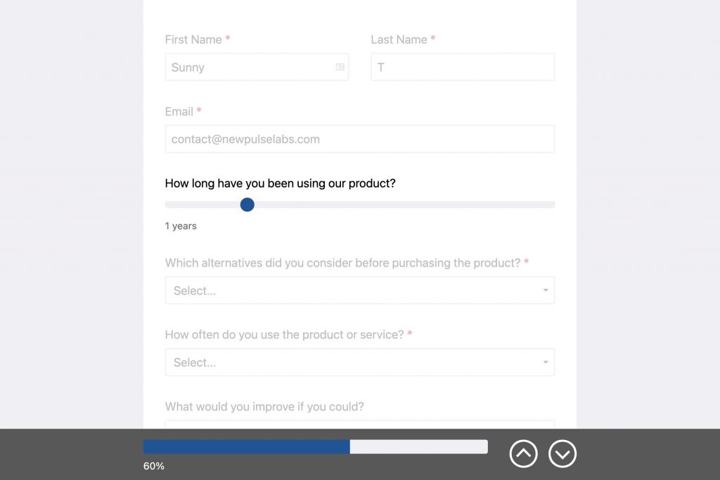 WS Form conversational form