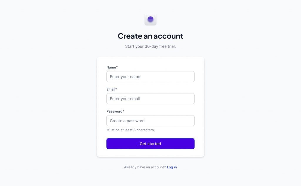 WS Form create user account