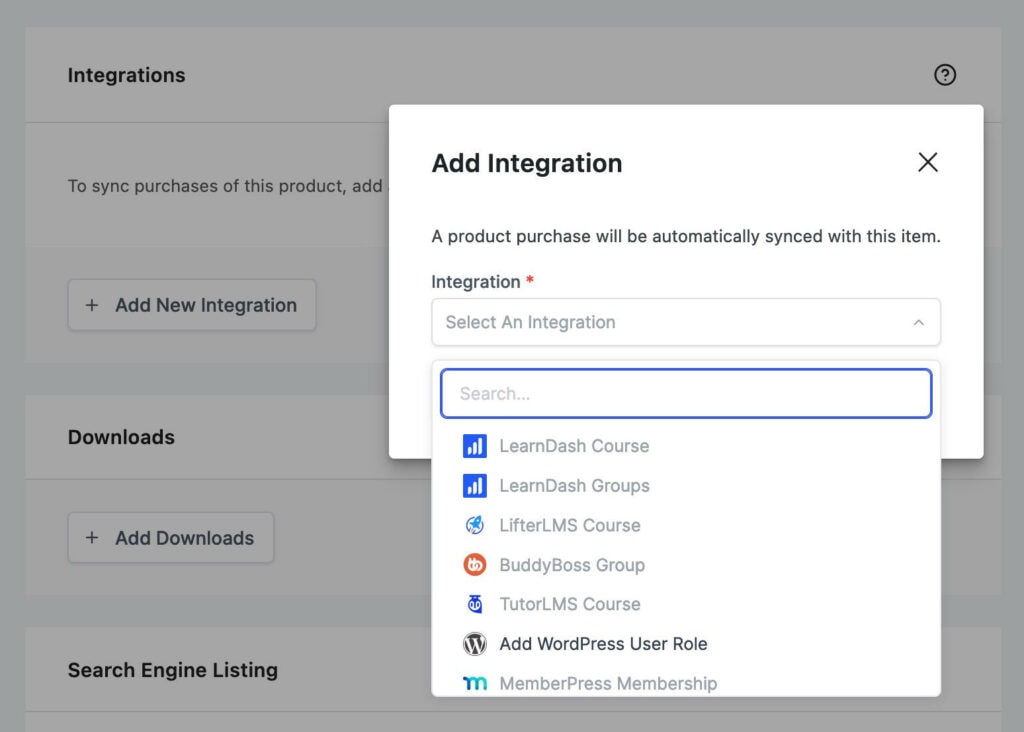 Integrations in SureCart