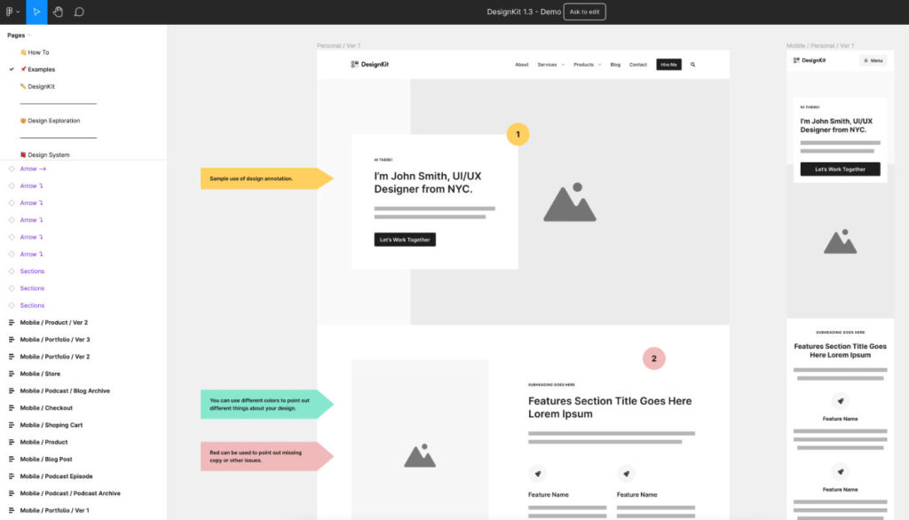 DesignKit inside of Figma