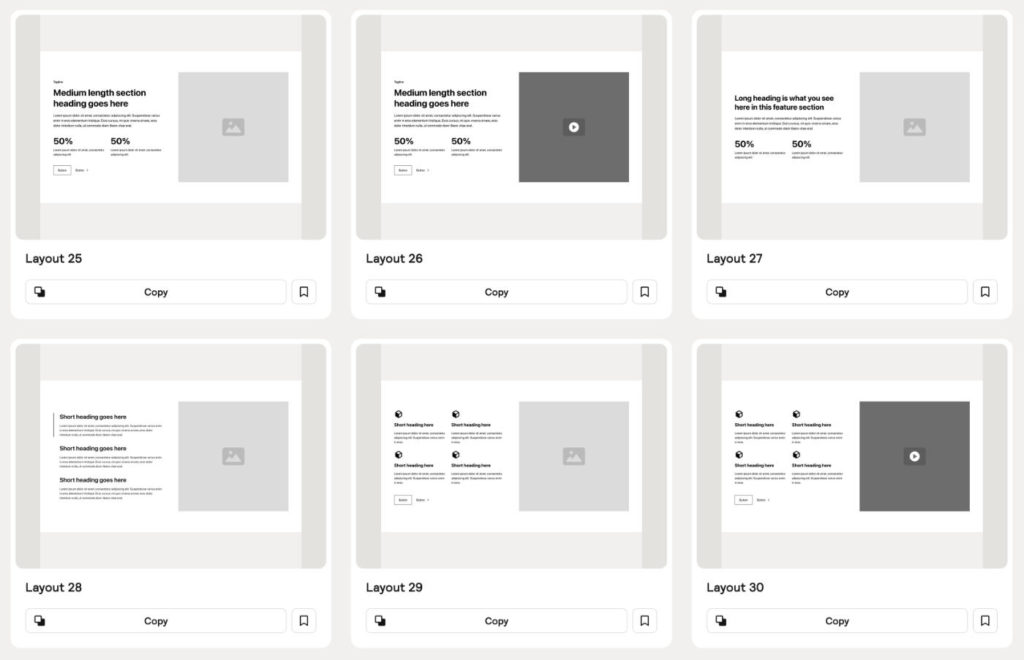 Relume Library hero layouts
