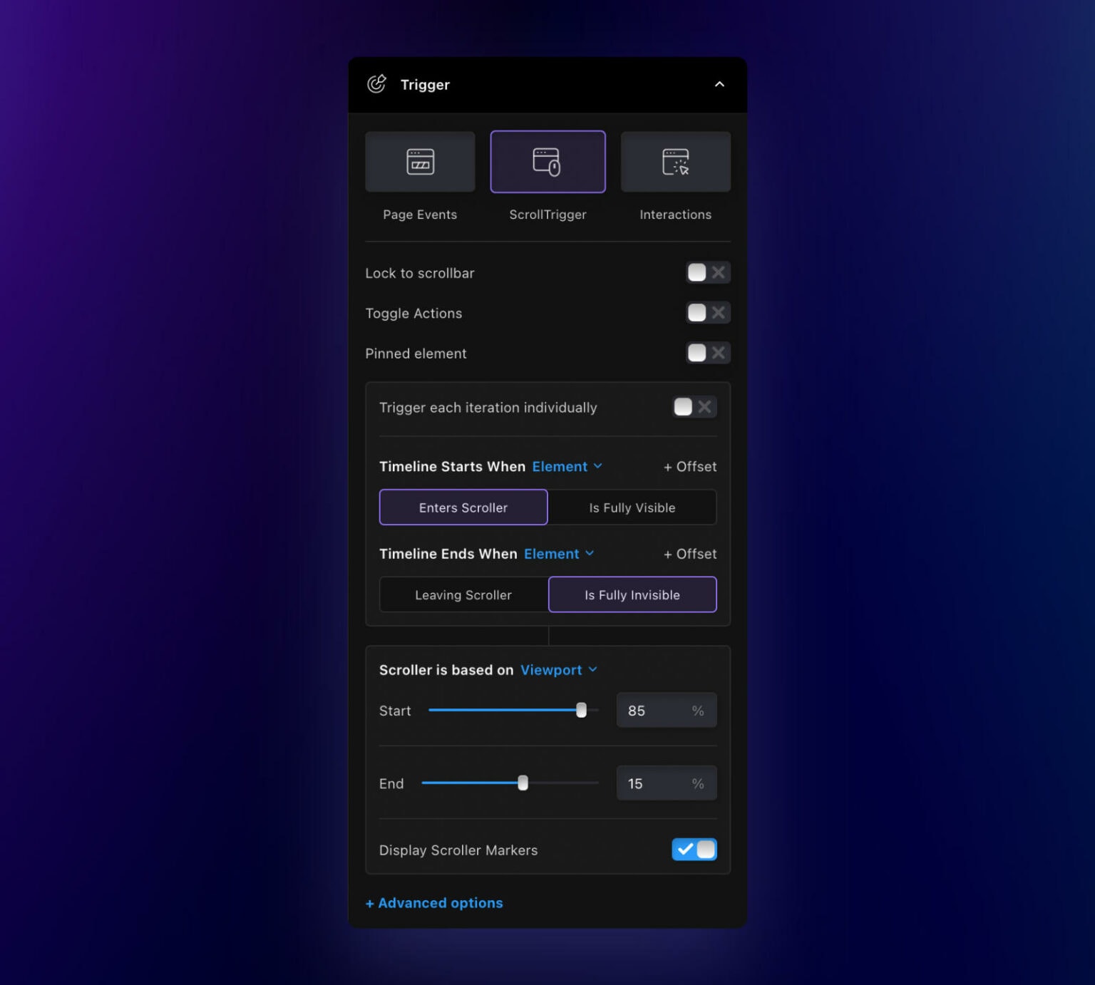 Motion.page Review Build animations & interactions visually in