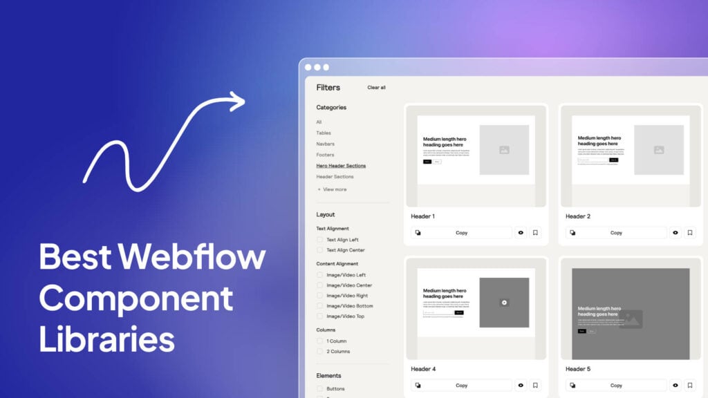 Best Webflow Component Libraries