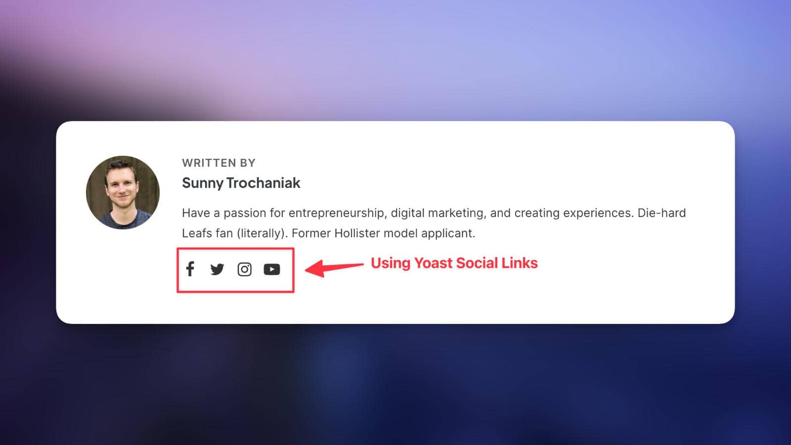 How to Use Yoast SEO's User Social Links on Your Website