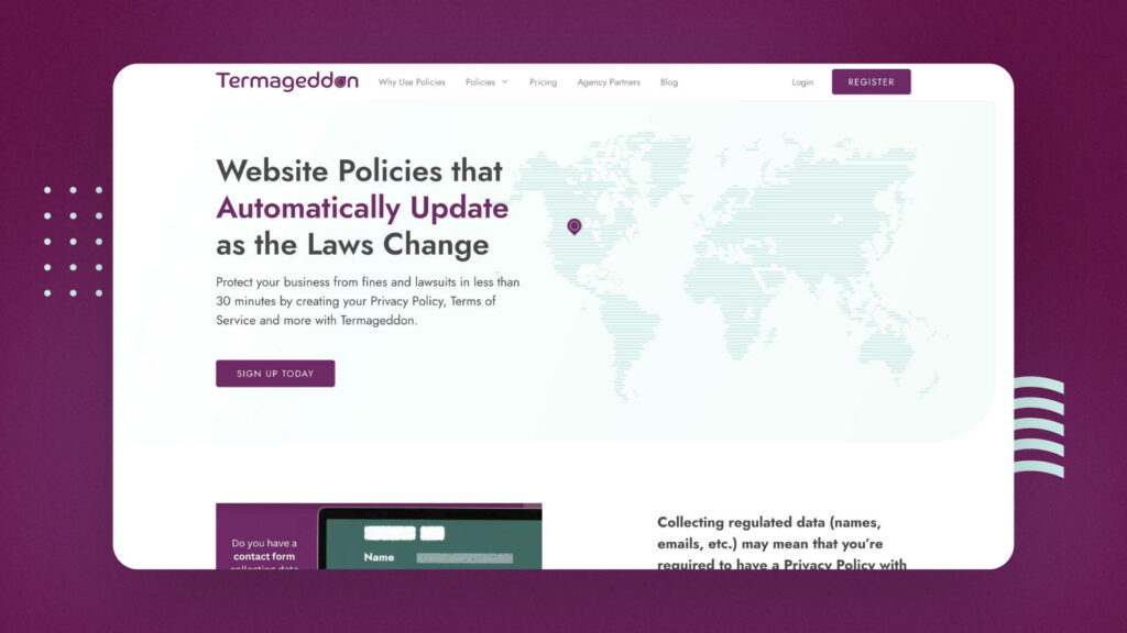 Managed Legal Pages by Termageddon
